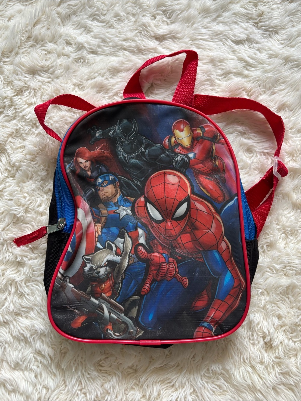 Spider-Man and Marvel Heroes Kids Backpack - Red, Blue, Black
